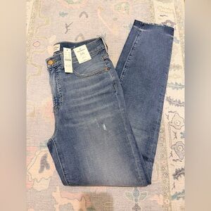 Tall Toothpick J. Crew High Rise Blue Jeans